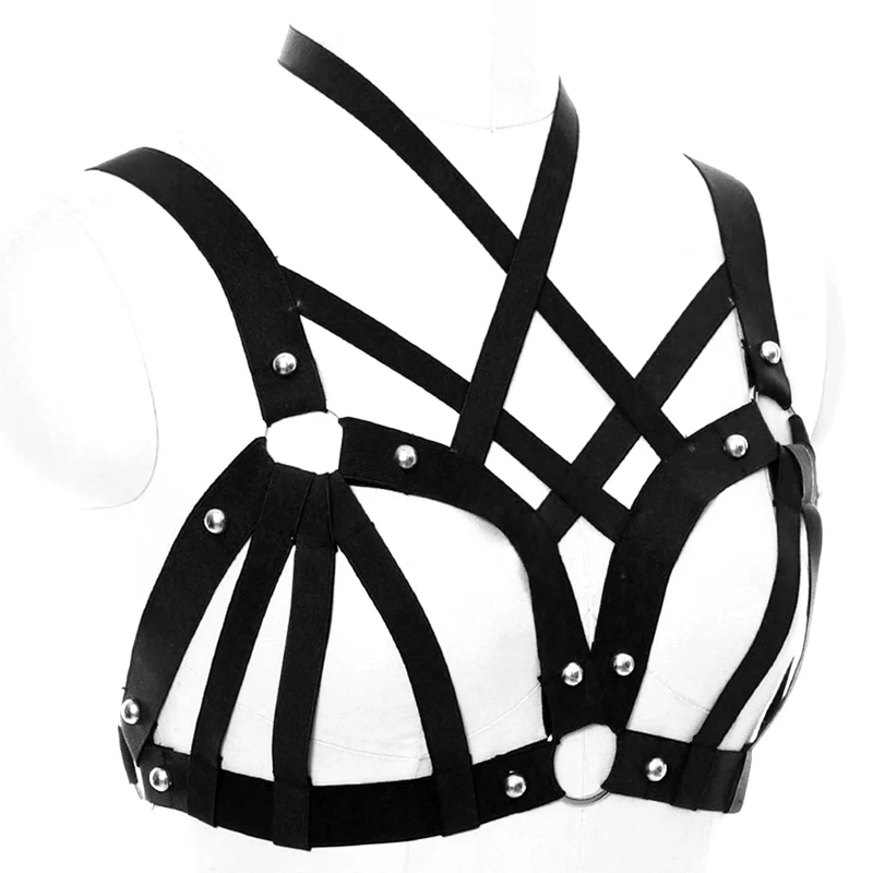 4-Summer-Sexy-Body-Harness-For-Women-Tops-Strap-Bra-Punk-Round-nail-Elastic-Belt-Fetish-Harajuku