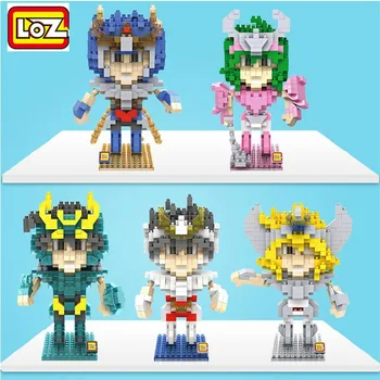 

Mini Block Saint Seiya Bronze Saints Diamond Building Blocks Shiryu Ikki Super Hyoga Shun Cartoon toys Limited Collection value