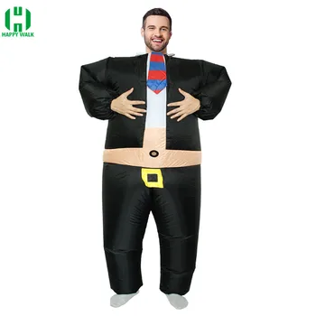 

Adult Cosplay Inflatable Costume Formal Boss Carnival Purim Costume handsome Inflatable Costume Dress Halloween Purim Costume