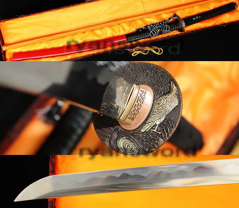 Ручной ковки 1095 высокоуглеродистой стали японский самурай катана меч