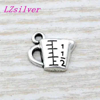 

200Pcs Zinc alloy Measuring Cup charm Pendants 14x 13.5mm DIY Jewelry A-0105