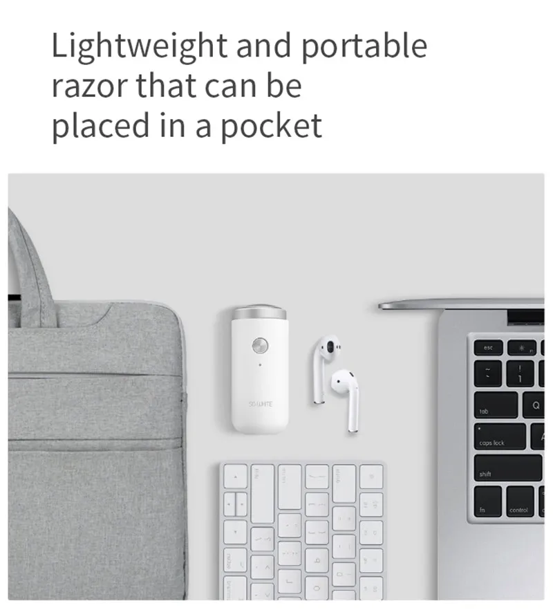 SOOCAS SO WHITE ED1 мини-электробритва бритва USB перезаряжаемый портативный триммер для бороды моющийся для мужчин сухое влажное бритье Xiaomi