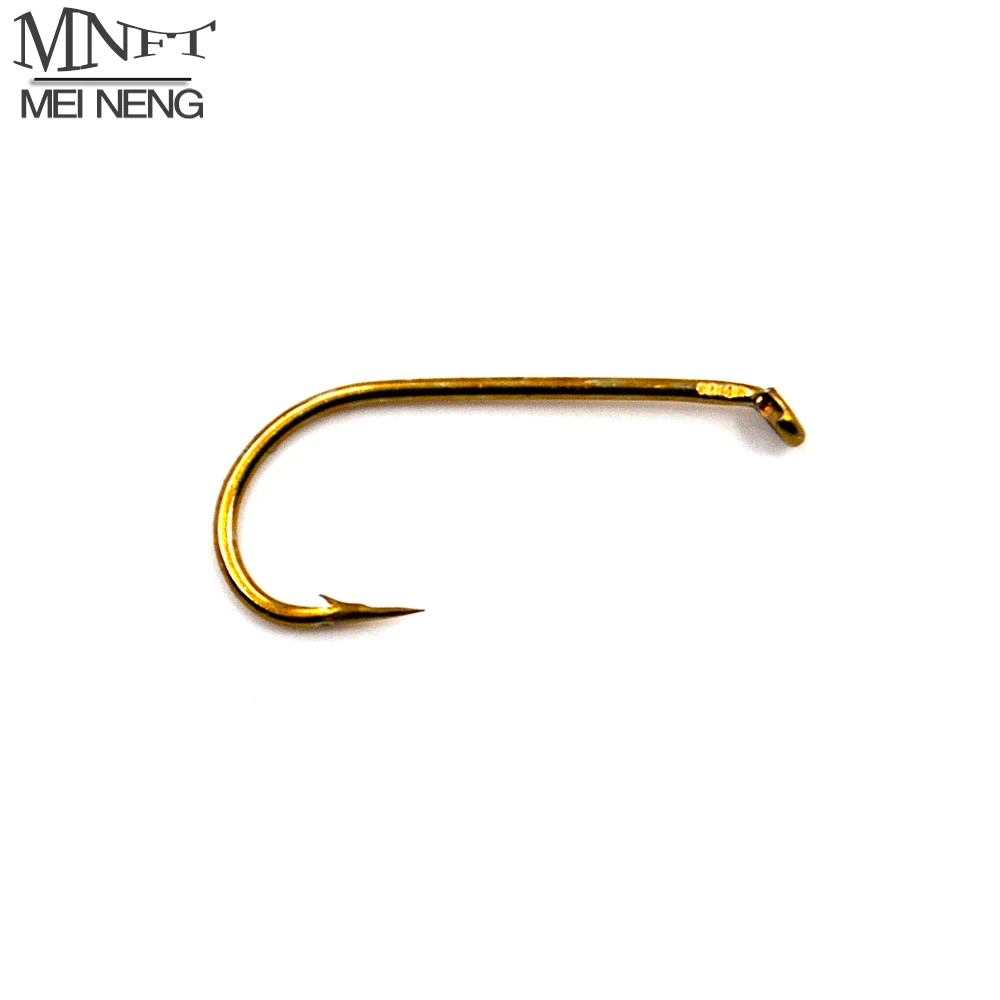 MNFT 100Pcs 8 Fly Fishing Hook High Carbon Steel Shank Streamer Tying