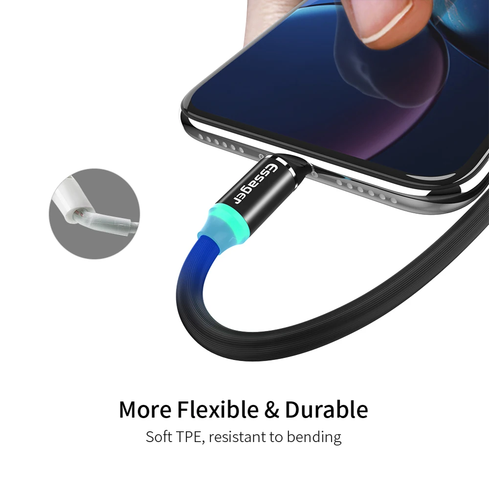 Essager Magnetic Micro USB Cable For Samsung Xiaomi 2A Fast Charge Magnet Data USB Charging Cable Wire Cord Mobile Phone Cables