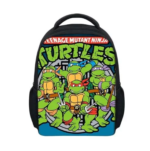

Ninja Turtles TMNT Cartoon Printed Backpack Kids Casual Little Boys Girls Mochila Children Bookbag Teenagers School Bag Backpack