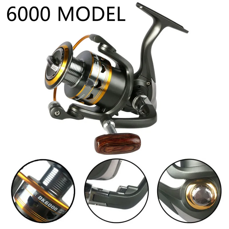 

Yumoshi 5.2:1 11BB Metal Feeder Fishing reels Carp Spinning Fishing reel Carp Fishing Spinner (6000)