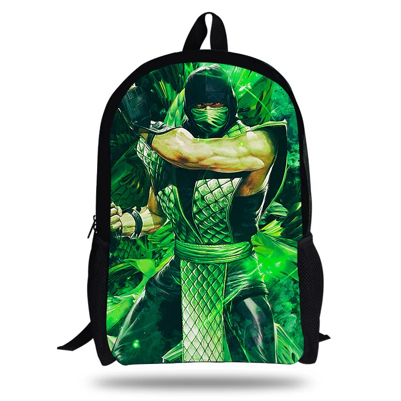 

New Arrival Mortal Kombat Printing Children School Bags for Teenage Boys Students Backpack Mochila Escolar