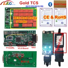 20 шт./лот DHL V3.0 PCB 5 V Реле золото TCS R3/ R0 Bluetooth Авто OBDII диагностический инструмент для автомобилей/trunks