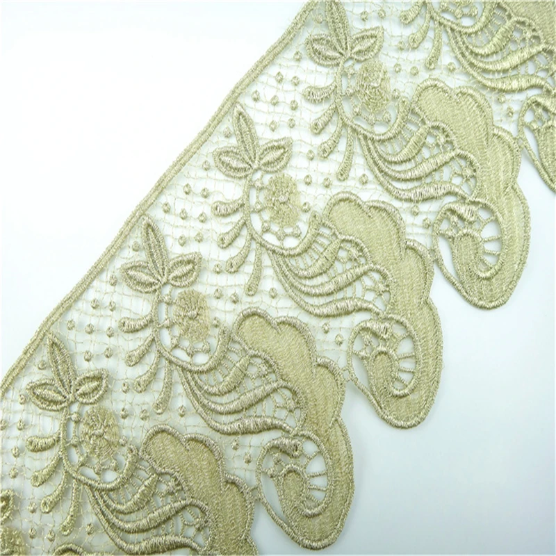 13cm Wide Luxury Gold Lace Trim Diy Sewing Fabric Accessories Lace