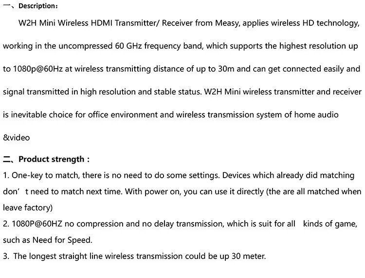 HD 1080 P measy w2h Airplay Wifi Дисплей приемник для ТВ-тюнера DLNA легкий обмен мини-Телевизор для Android, IOS, Windows