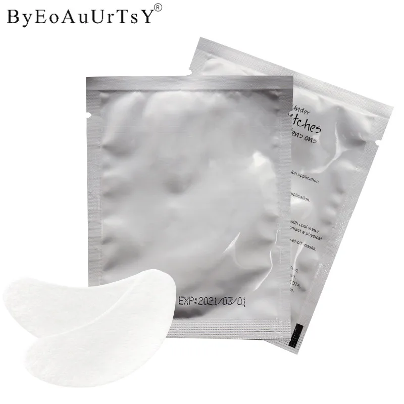100 pairs Individual Eyelash Extension Pads Silk Eye Patches Under Eyepatches for Eyelash Extension Remover Tools Beauty         (8)