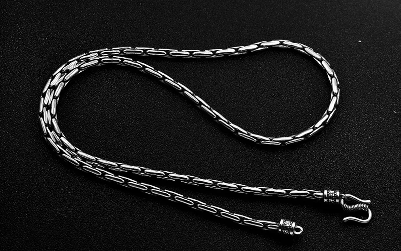 homem grosso 2mm & 3mm longo prata