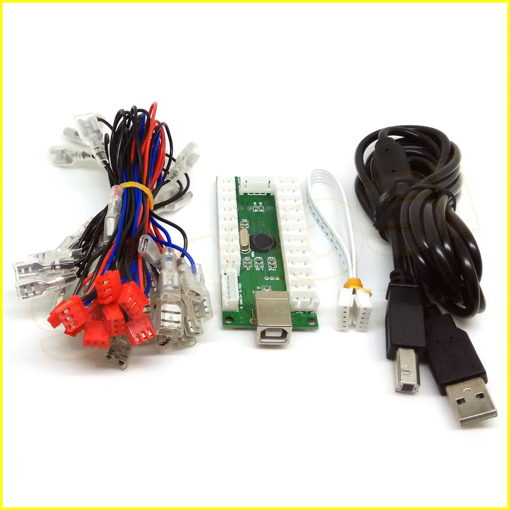 USB энкодер для ПК светодиодный джойстик кнопок с подсветкой Нулевая задержка Mame