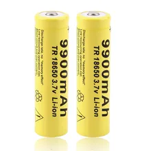 1/2/4/8/10/15/20 pcs 3.7V 9900mah 18650 Battery lithium batteria rechargeable lithium battery for flashlight  Cells