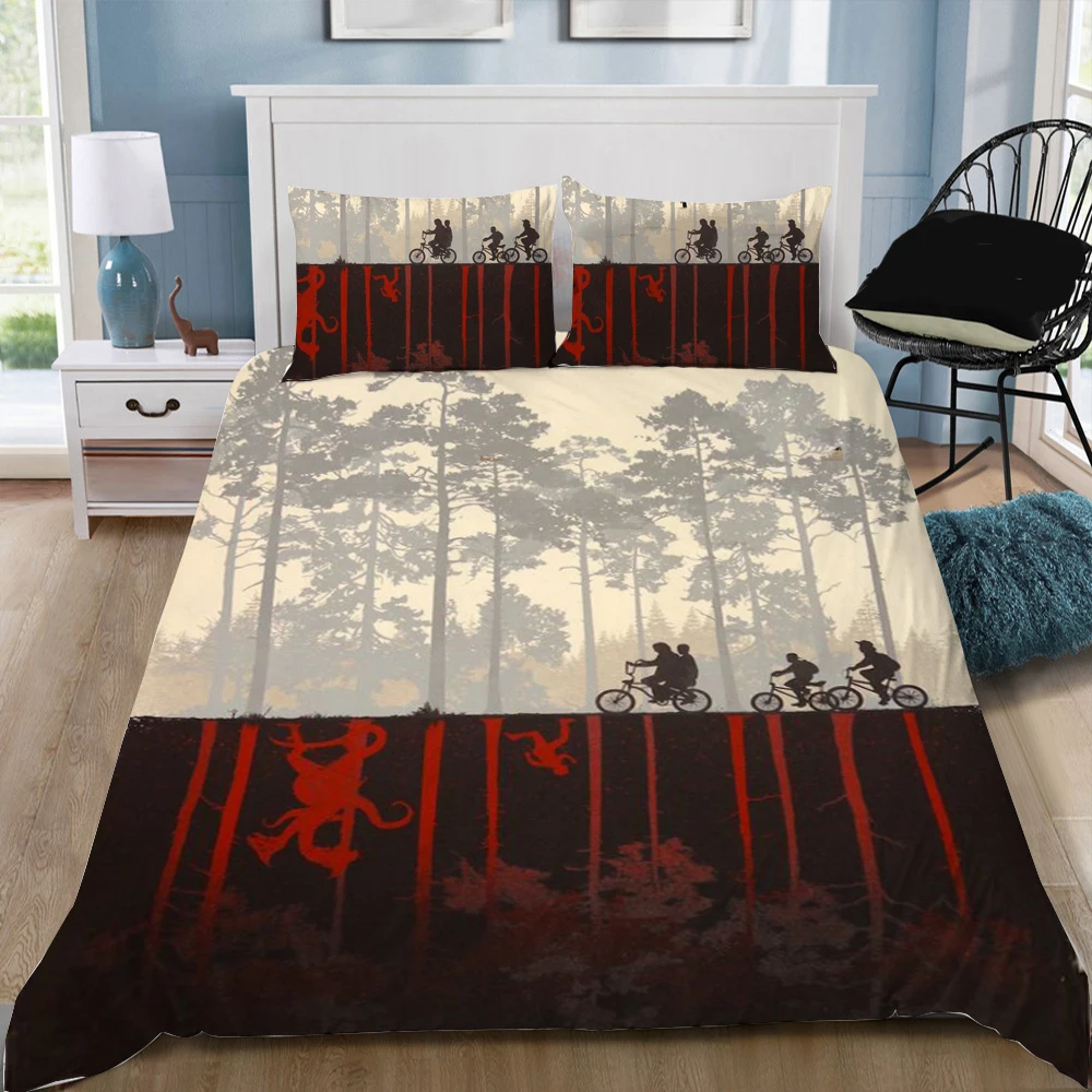 Модный набор постельного белья с принтом Шотландии четыре волшебных школы