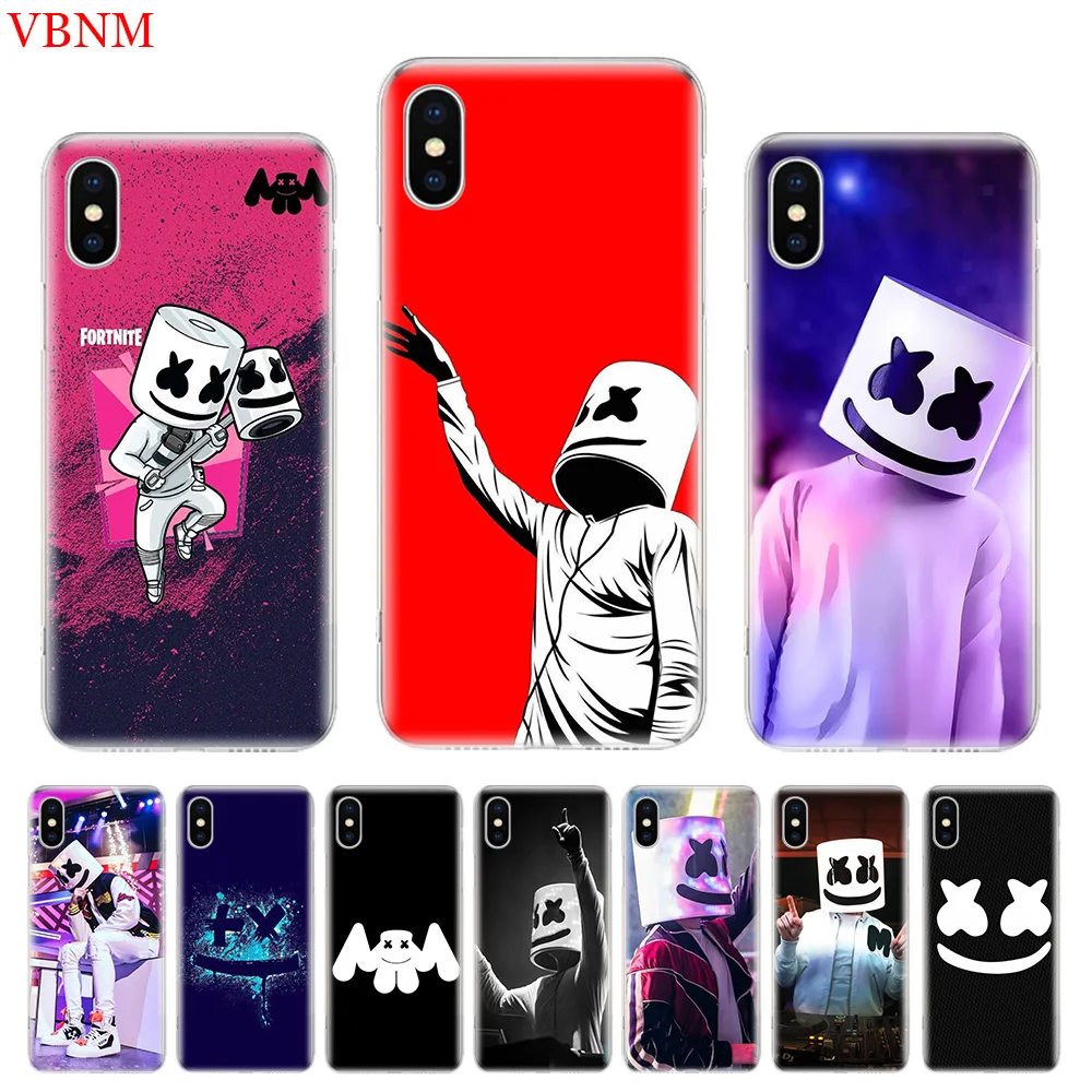 

Marshmello Doctom DJ Alone Phone Back Case For iPhone 6 6S 7 8 Plus X 10 XS MAX XR 5 5S SE Gift Customized Art Cover Coque Cases