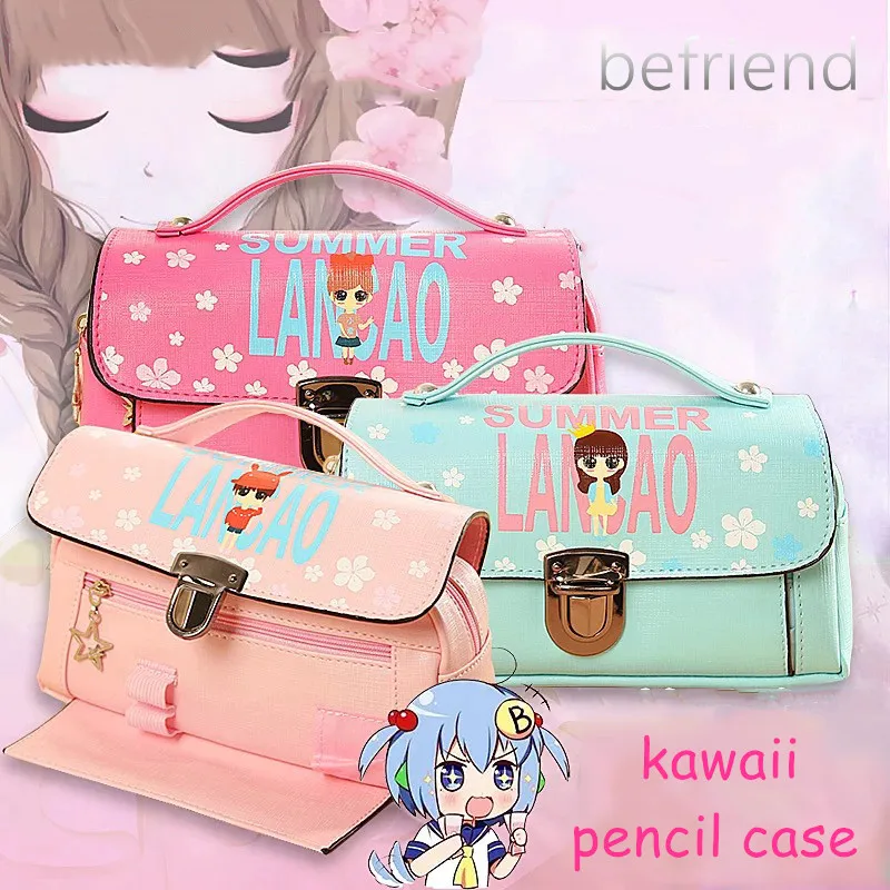 PU leather pencilcase pen case pencil box pouch pencil bag stationery tools school supplies cute kawaii pencil case for girls PU leather pencilcase pen case pencil box pouch pencil bag stationery tools school supplies cute kawaii pencil case for girls