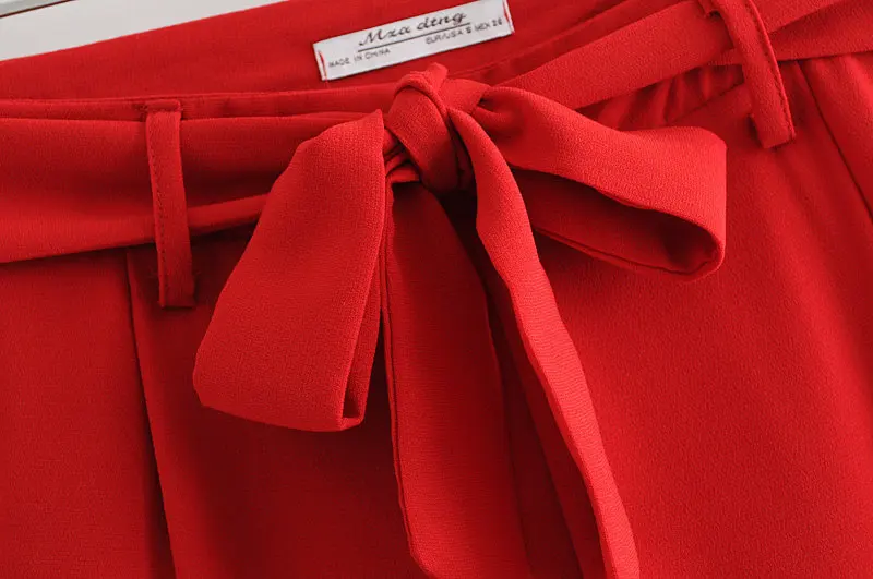 Офисный женский летний маленький костюм для отдыха, Красный Тонкий Блейзер, куртка с высокой талией, прямые шорты, деловая работа, комплект из двух предметов