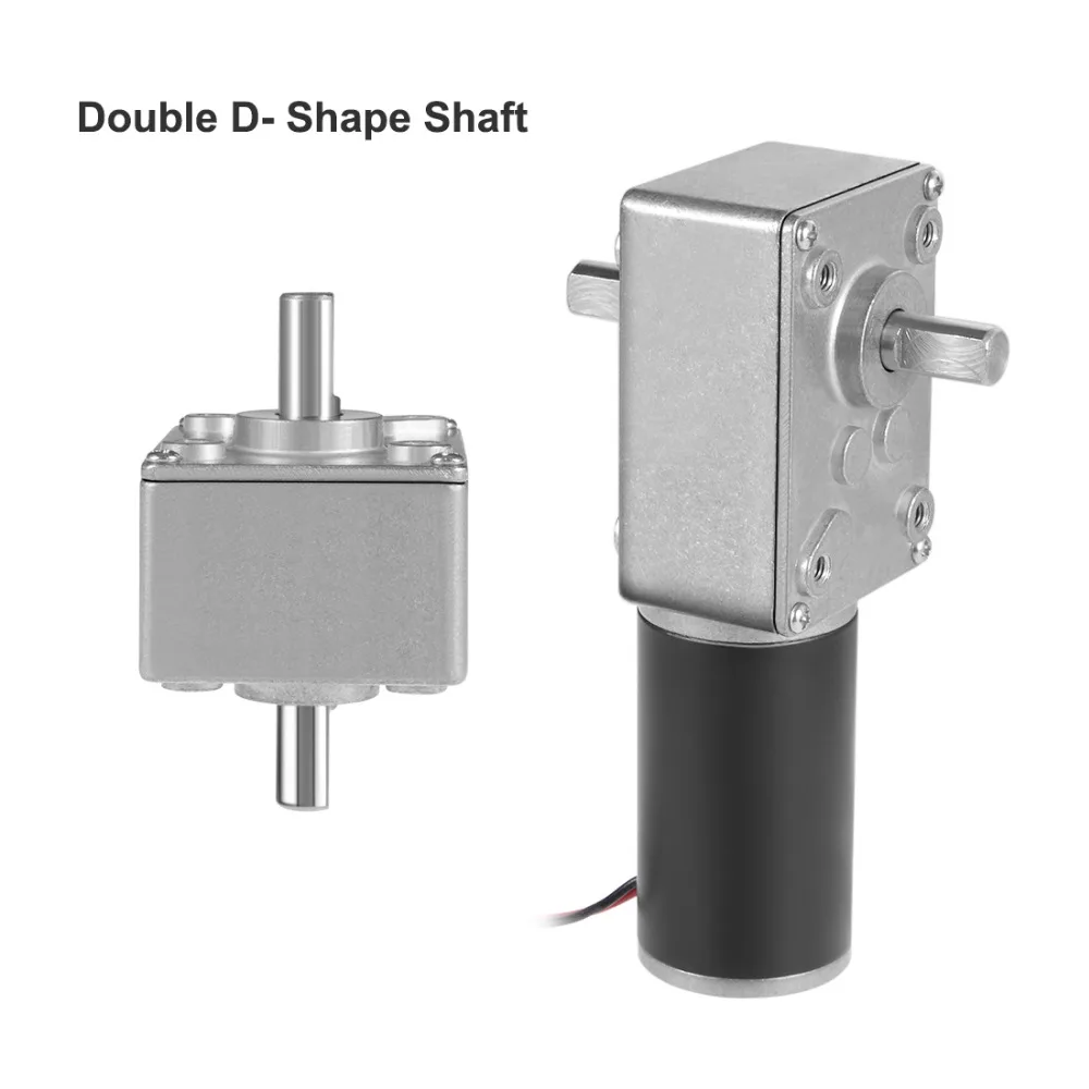 

New Hot Double Shaft Worm Gear Motor DC 12V/24V 60RPM/36RPM High Torque Speed Reduction Motor with Gearbox for Electric Bicycle