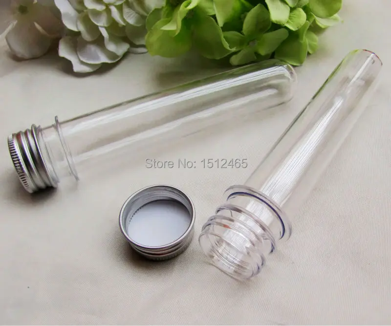 

10pcs PLASTIC TEST TUBES METAL SCREW Wedding Bomboniere party Lollies 40ml