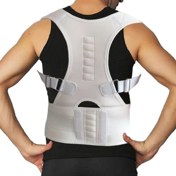 

2019 Magnetic Belt for Back Pain Shoulder Band Belt Support Brace Scoliosis Posture Corrector Corset Plus Size Pain Relief Men