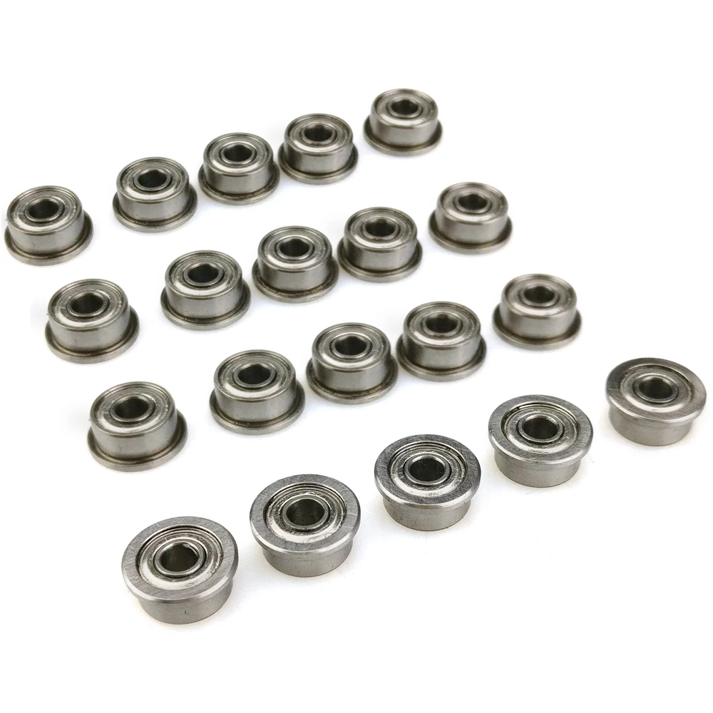 

20PCS robot bearings Miniature Flanged Bearings F693ZZ 3 * 8 * 4mm Cups Robotic Bearing used for Multi-functional servo bracket