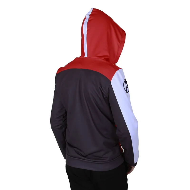 Kids Adult Avengers Endgame Quantum Realm Hooded Hoodies Sweatshirt Jacket Advanced Tech Embroidery Cosplay Costumes