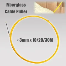 10/20/30M 3mm Fiberglass Cable Push Pullers Duct Snake Rodder Fish Tape Wire JDH99 10/20/30M 3mm Fiberglass Cable Push Pullers Duct Snake Rodder Fish Tape Wire JDH99