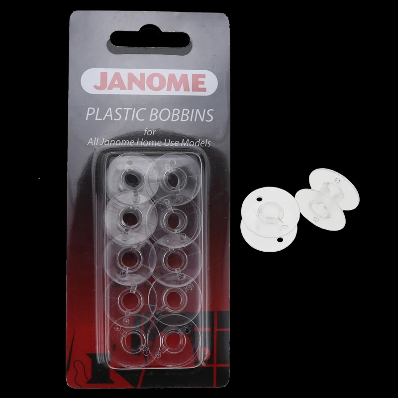 JANOME Plastic Bobbins x10 in Packet for All Janome Home Use Model 200122005