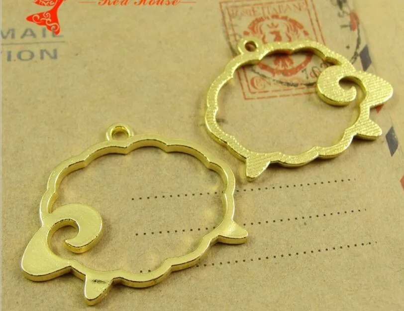 40pcs 28x26mm antique golden metal charm pendant  A4173  3.78