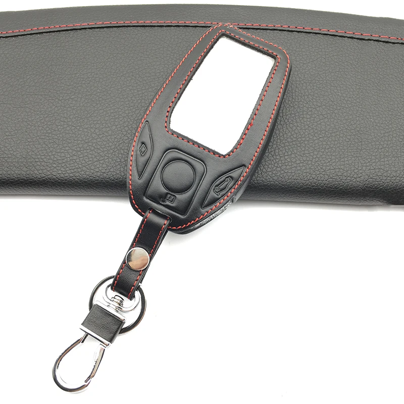 

For BMW 2016 2017 7 Series Display Key Fashion Style Car Leather Key Case Cover 3 Buttons Remote Control Key Auto Accessories