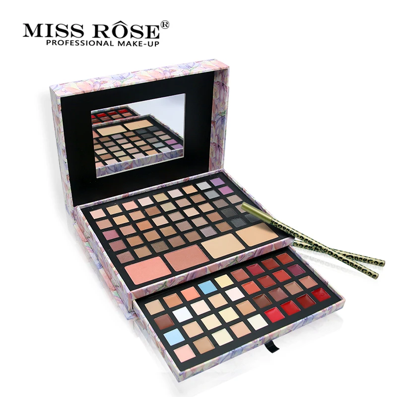 Miss Rose брендовые матовые тени для век Палитра водостойкие натуральные мерцающие тени для век Палитра стойкий макияж