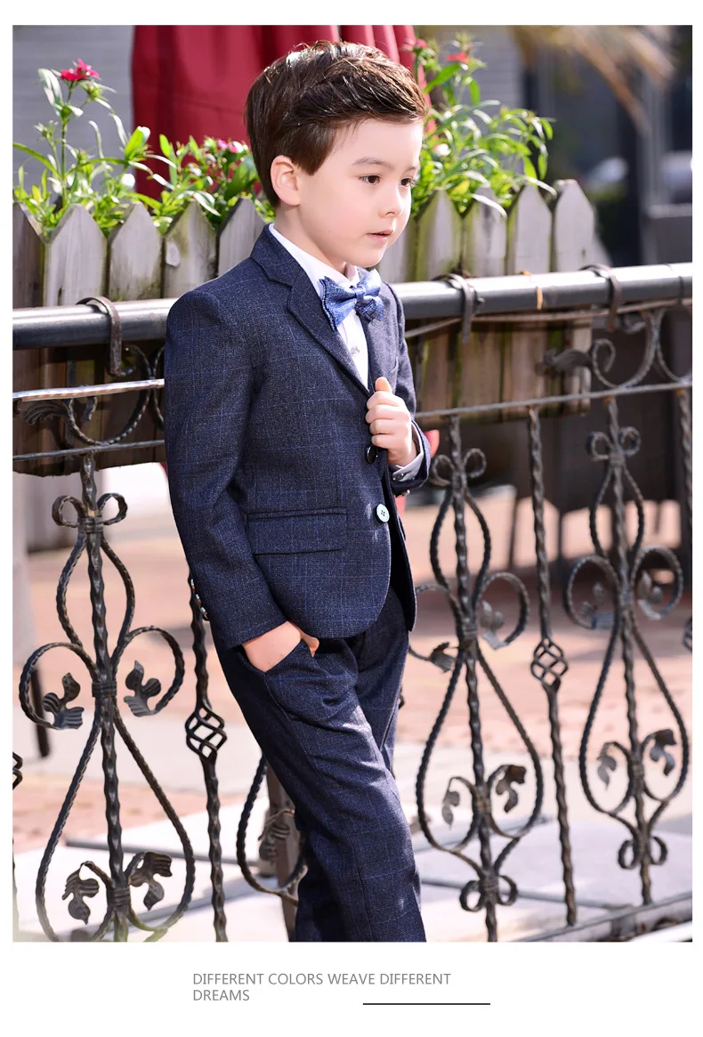  Boys Suits set Formal Boys Clothes children Wedding clothing Blazer Piano Costume back to School (9)