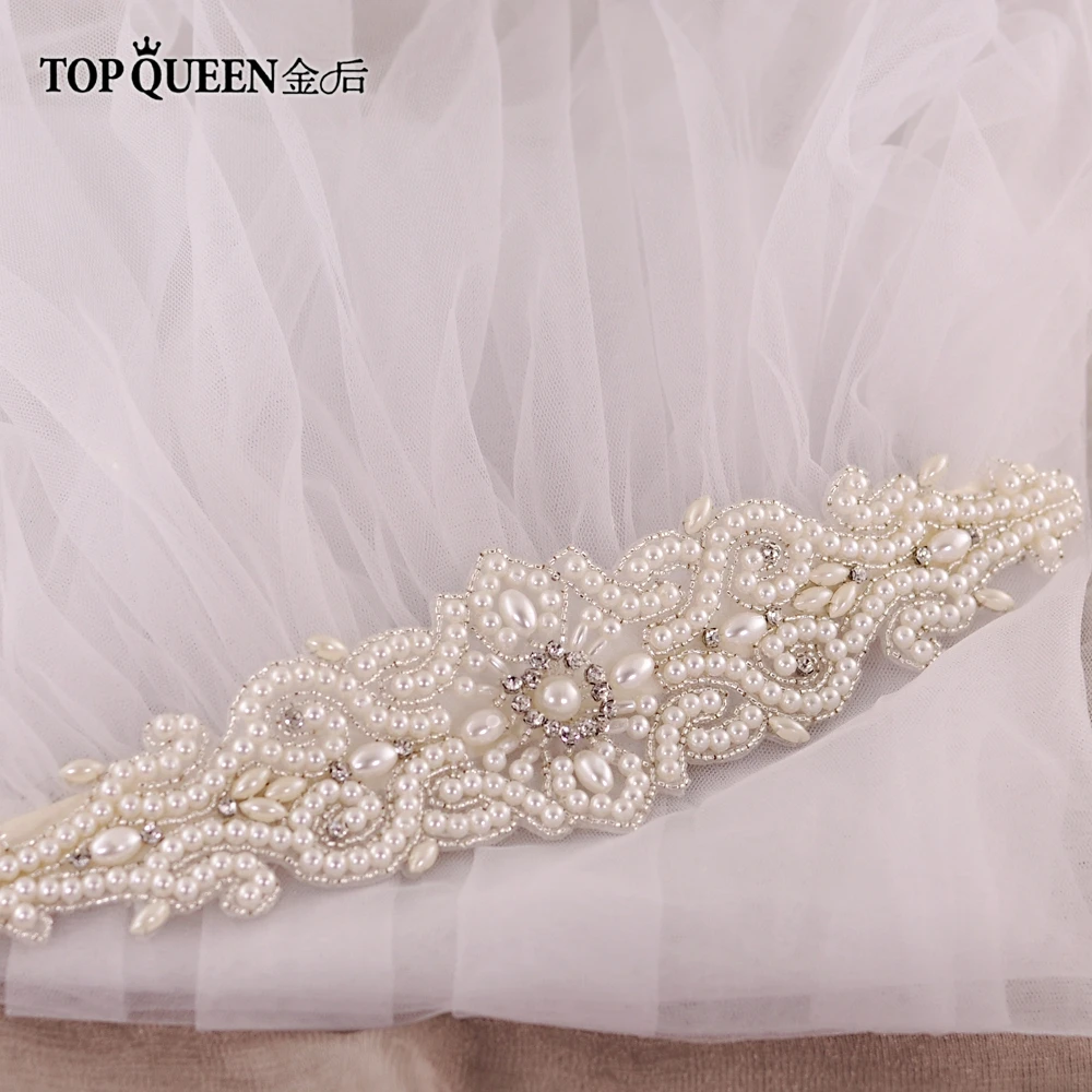 TOPQUEEN VS26A белая вуаль 1 м элегантная свадебная фата невесты слой аксессуары