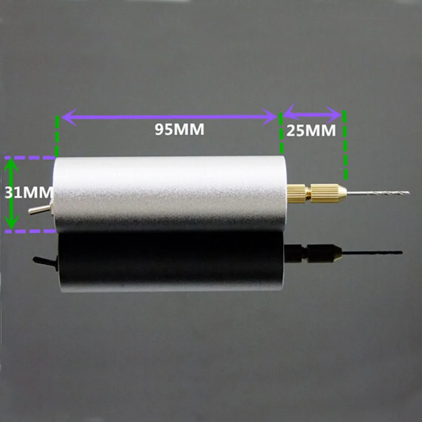 390 алюминиевый корпус прецизионная микро маленькая дрель DC ручная мини-дрель перфорированная угловая шлифовальная машина электроинструменты