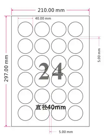 round sticker paper for printer