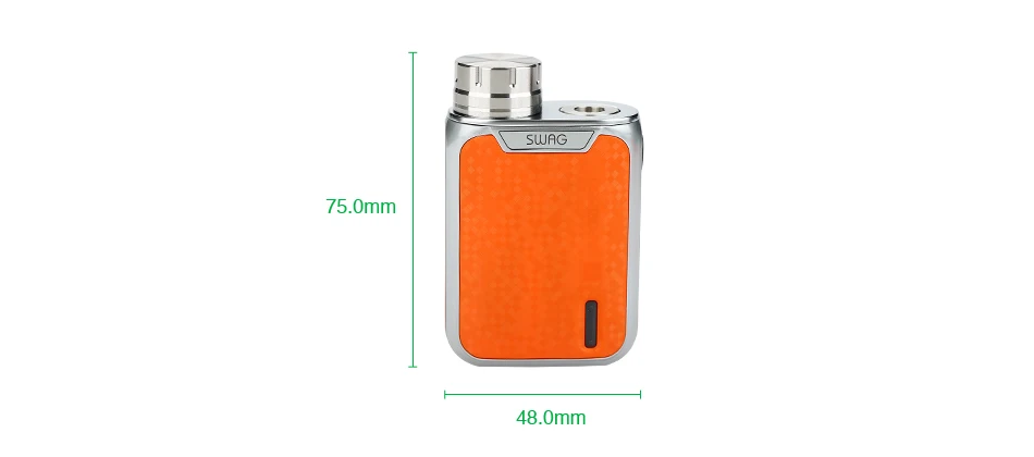 Оригинальный Vaporesso Swag TC Box MOD 80 Вт W/0,91-дюймовый экран для NRG SE/NRG SE Мини танк распылитель без 18650 батарея E-cig Box Mod