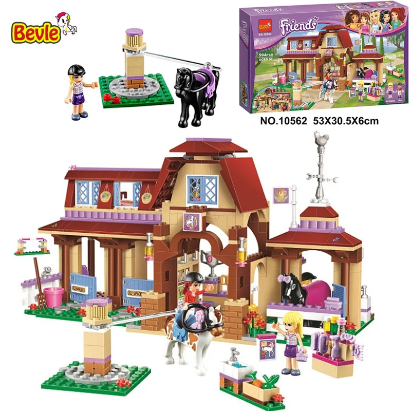 

Bela 10562 Friends Series Heartlake Riding Club Model Building Block Bricks Compatible with 41126 Friends