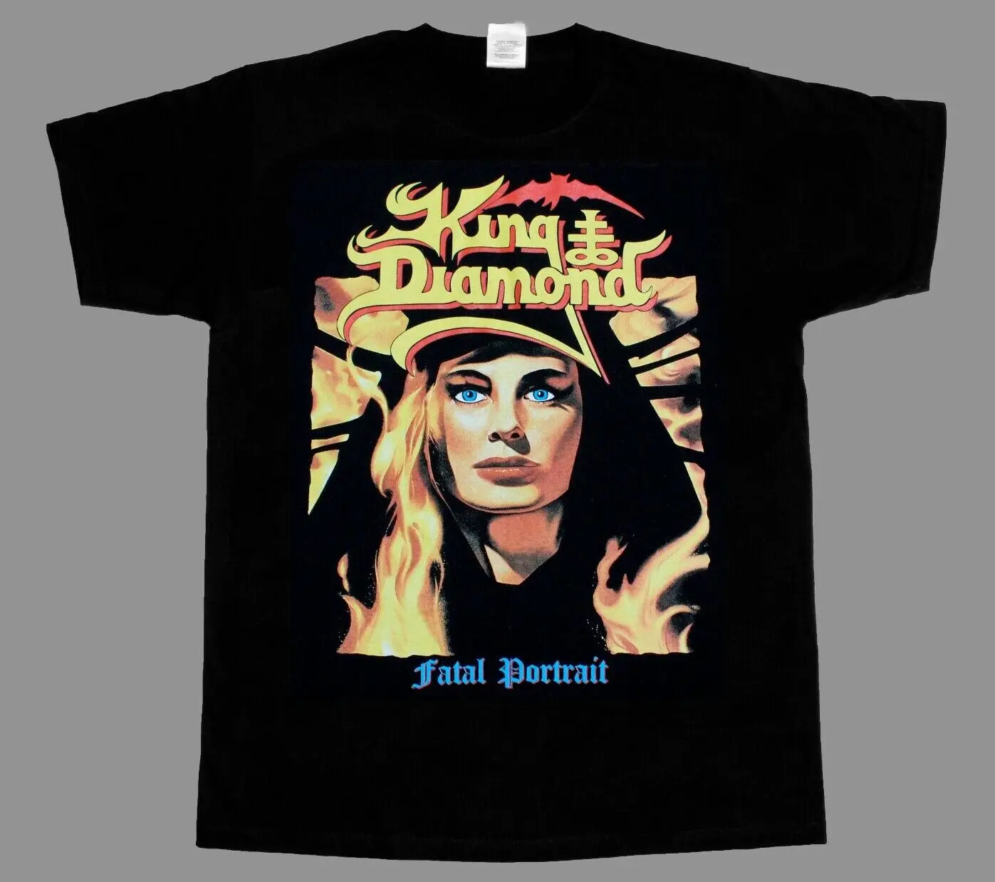 Король алмаз роковой портретный ➆ короткий рукав новый черный T-SHIRT2019 Красивые