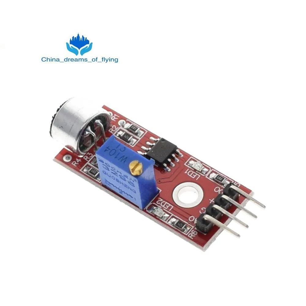 TZT 16 шт./лот Raspberry pi 2 3 сенсор модуль посылка HC-SR04 501 DHT11 DS3231 KY-008 звук дождь почвы сенсор для arduino комплект - Цвет: KY-037