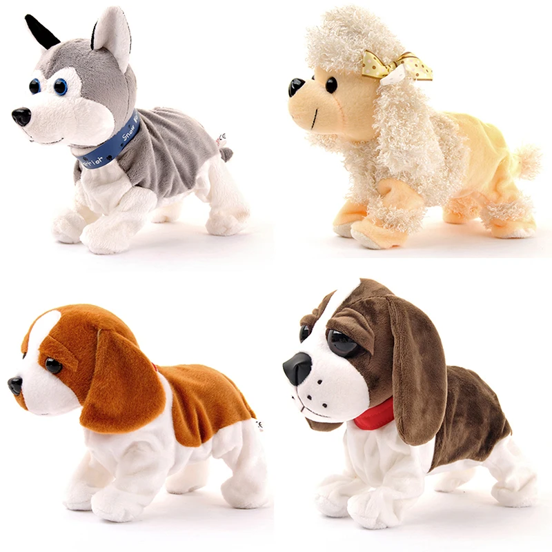 1pc Cute Sound Control Electronic Dogs Interactive Pets Robot Bark Stand Walk Toys for Children Christmas Gifts