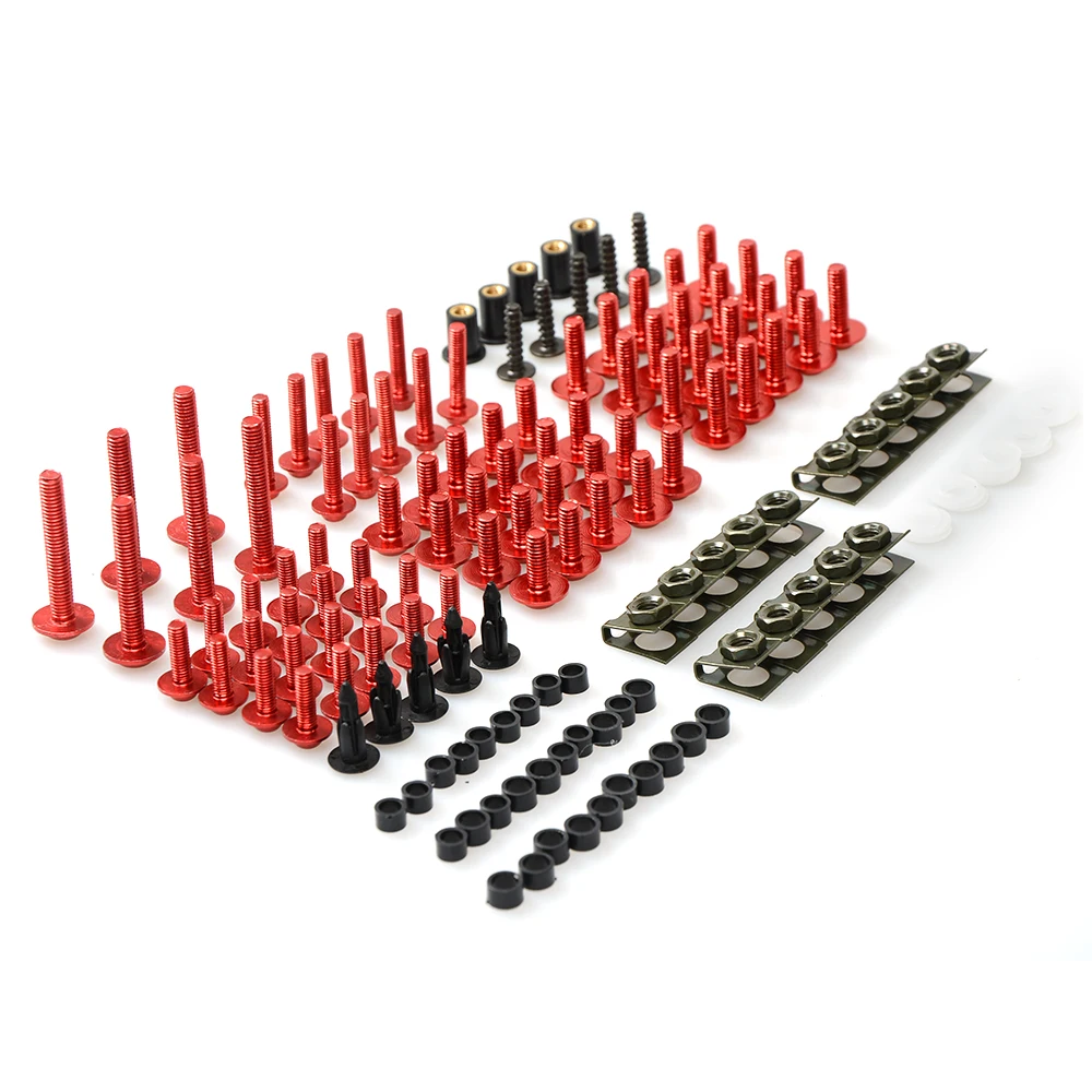 CNC Universal Motorcycle Fairing/windshield Bolts Screws set For Honda cbr1000rr fireblade cbr1100xx blackbird ST1300 st1300a