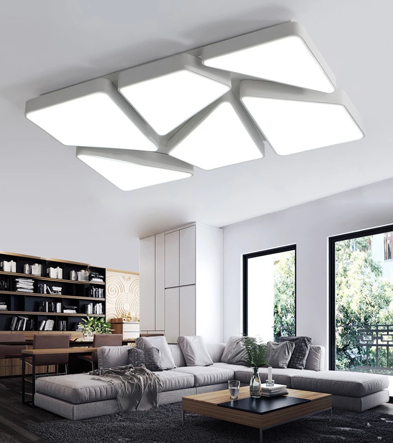 Horsten Modern Creative Acrylic LED Ceiling Lights For Living Room Bedroom Minimalist Black White Ceiling Lamp LED Home Lighting (6)