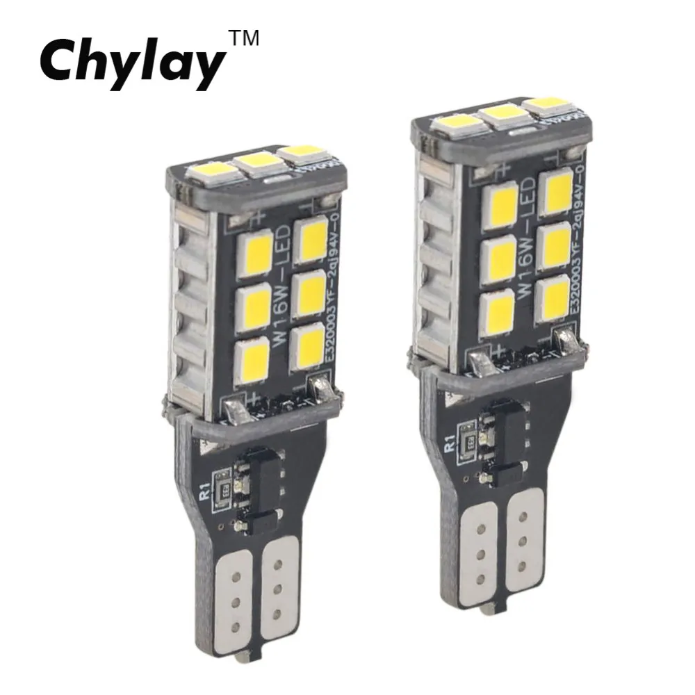 2 шт. T15 W16W Обратный Свет 15SMD 2835 светодиодные чипы Canbus без ошибок Светодиодная