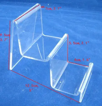 

8 pcs/lot Widen Wallet /purse display stand Mobile display stand holder compass display stand 2-layer 7*4cm