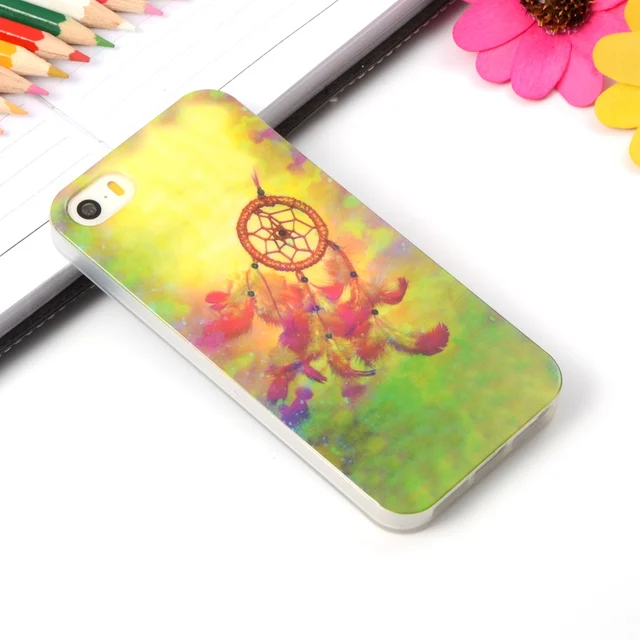 For iphone SE Cartoon Pattern Rubber TPU Soft Case For Apple iphone 5