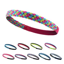 

Sports Running Yoga Fitness Elastic Silicone Braid Headband Non-Slip Hair Band Sweatband Perfect Fitness Yoga Hockey