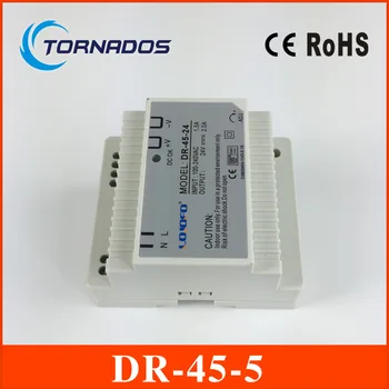 

DR-45-5 LED Single Output Din Rail Power Supply Transformer DC 5V 5A Output SMPS