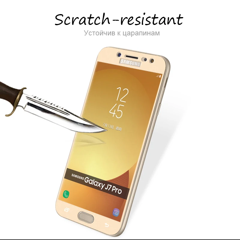 Защитное стекло для Samsung J3 J5 2017 на Pro 9H Защитная пленка Galaxy J7 стекло|Защитные
