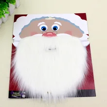 50 шт. рождественские Санта белые накладные усы и борода усов унисекс необычное рождественское платье косплей вечерние выступления реквизит